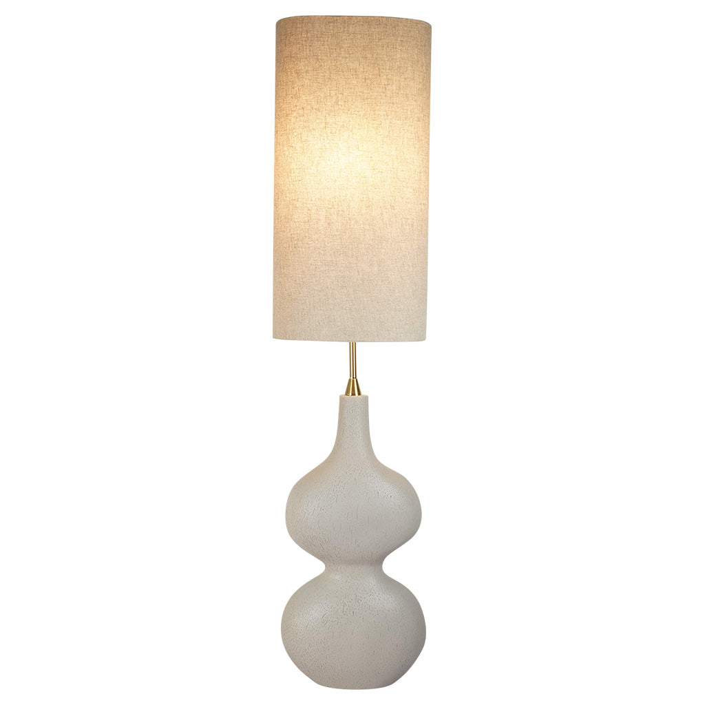 Lampadaire organique beige L32 P18 H138cm