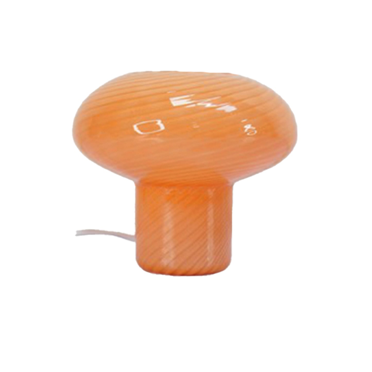 Lampe Solène spirale orange D20 H18cm