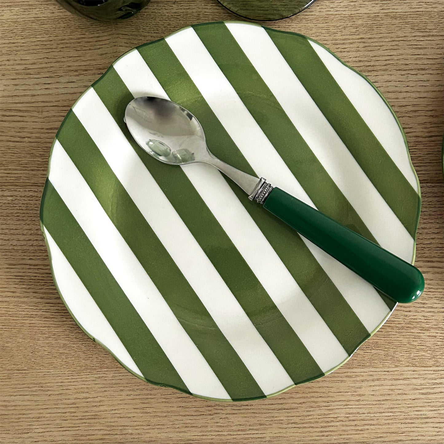 Set de 4 Assiettes dessert trattoria vert D19cm