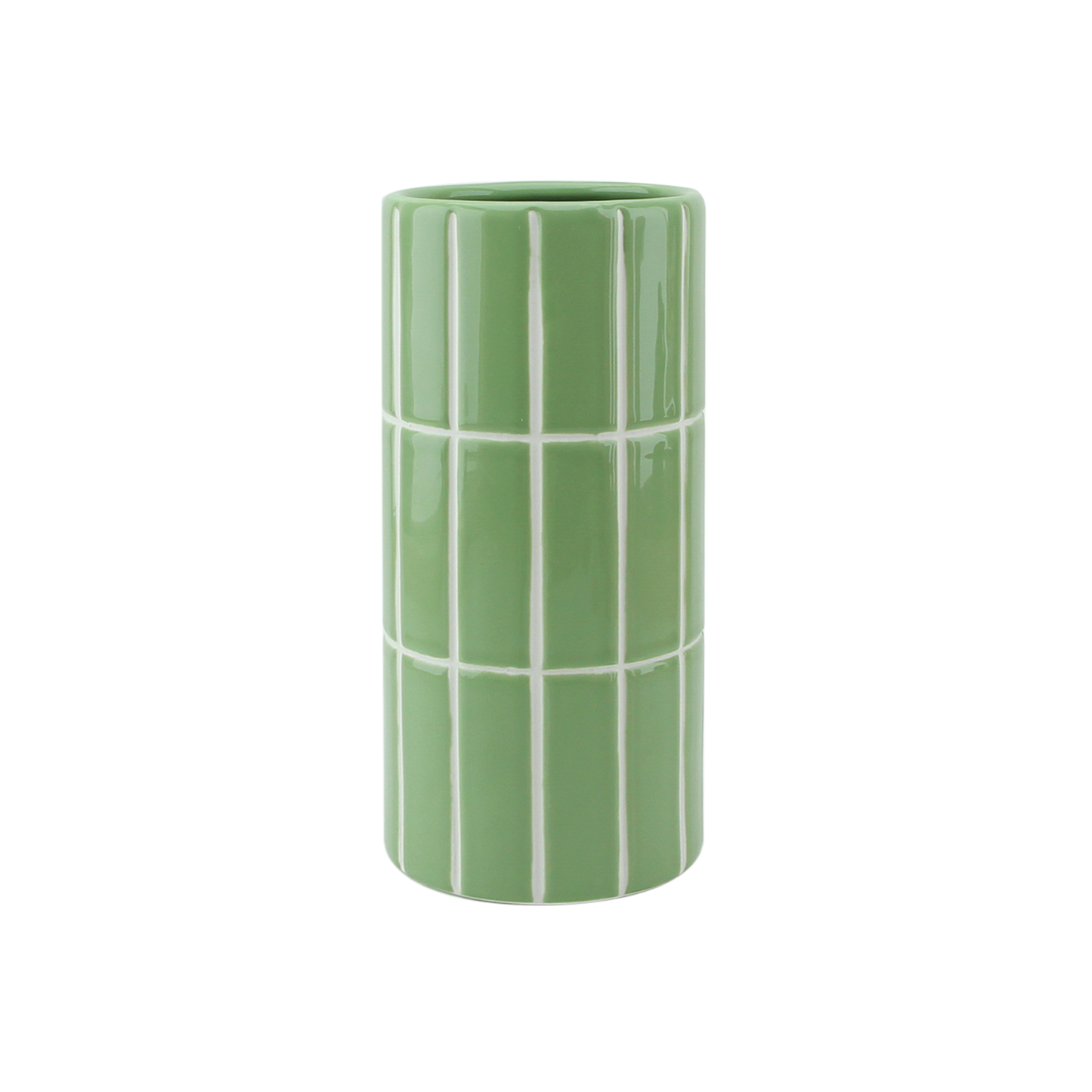 Vase carrelage matcha D10,5 H23cm