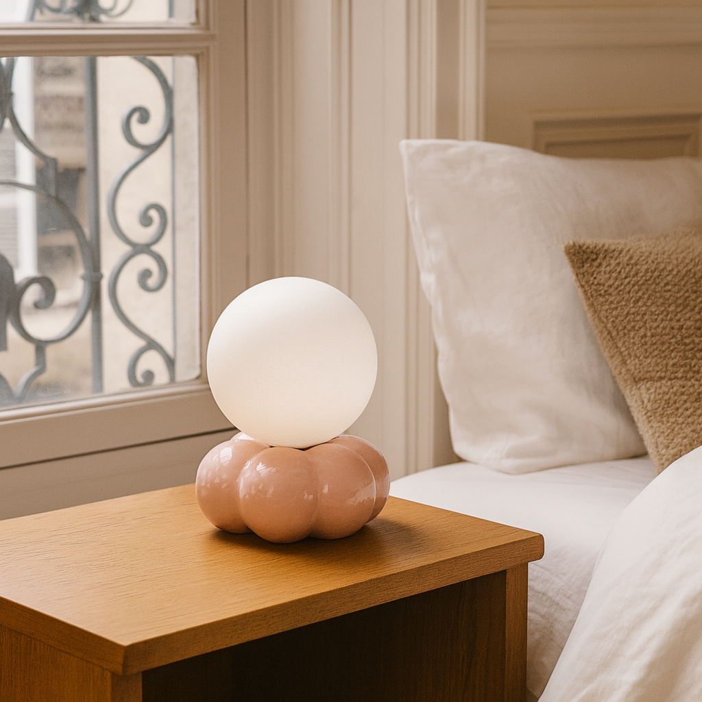 Lampe Zéphir pm marron brillant D15 H16cm