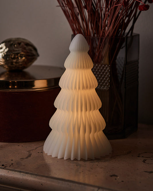 Bougie Led Sapin - Claire H19cm