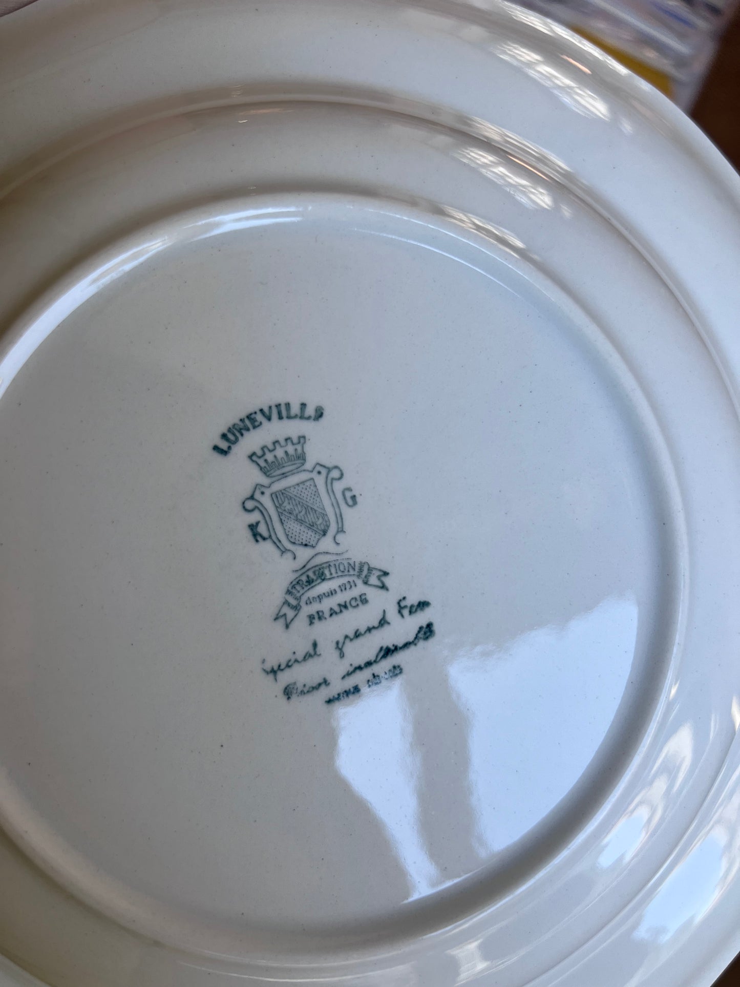 Assiettes vintage creuses Luneville