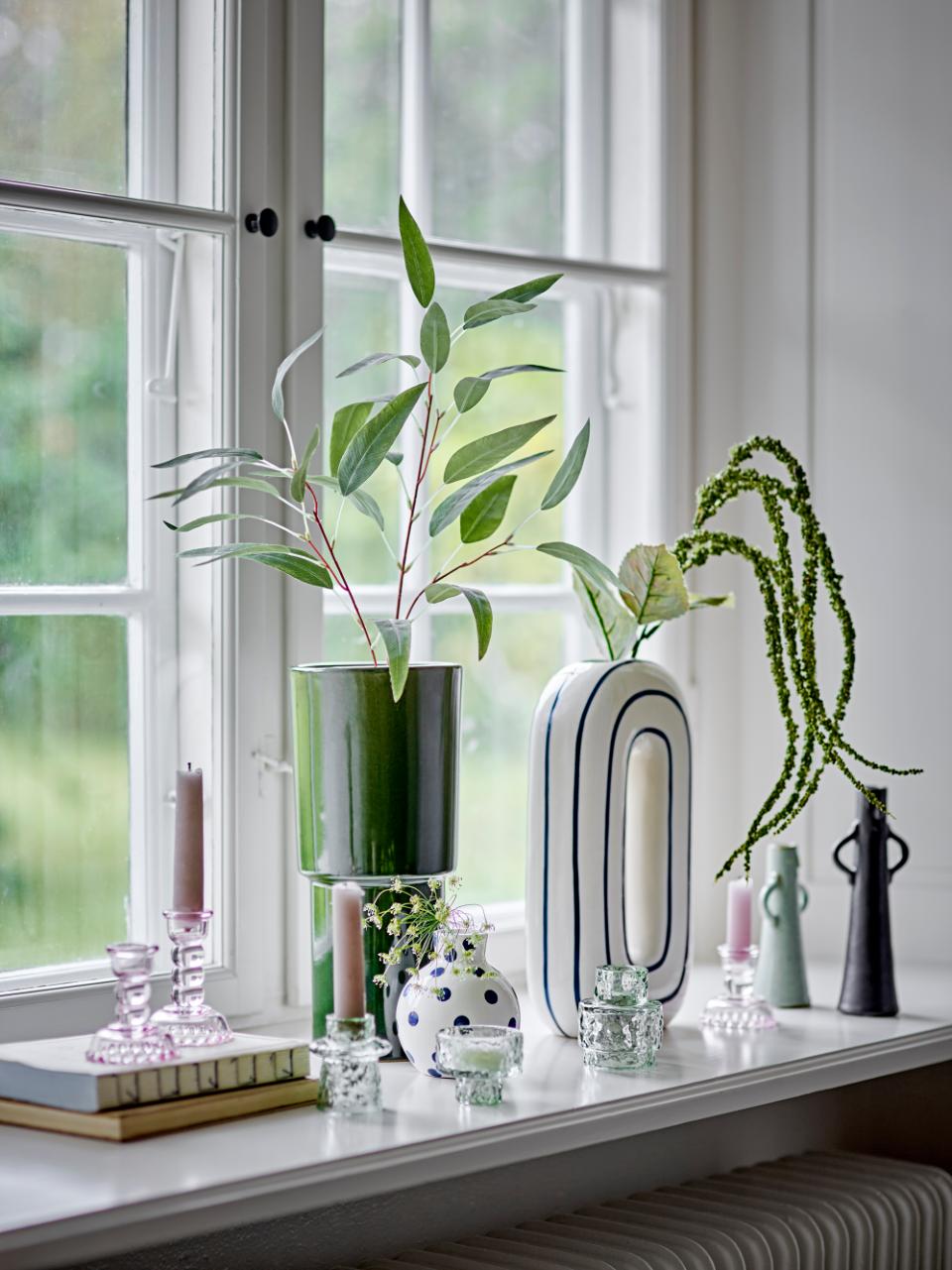 Mae Vase, Bleu, Céramique