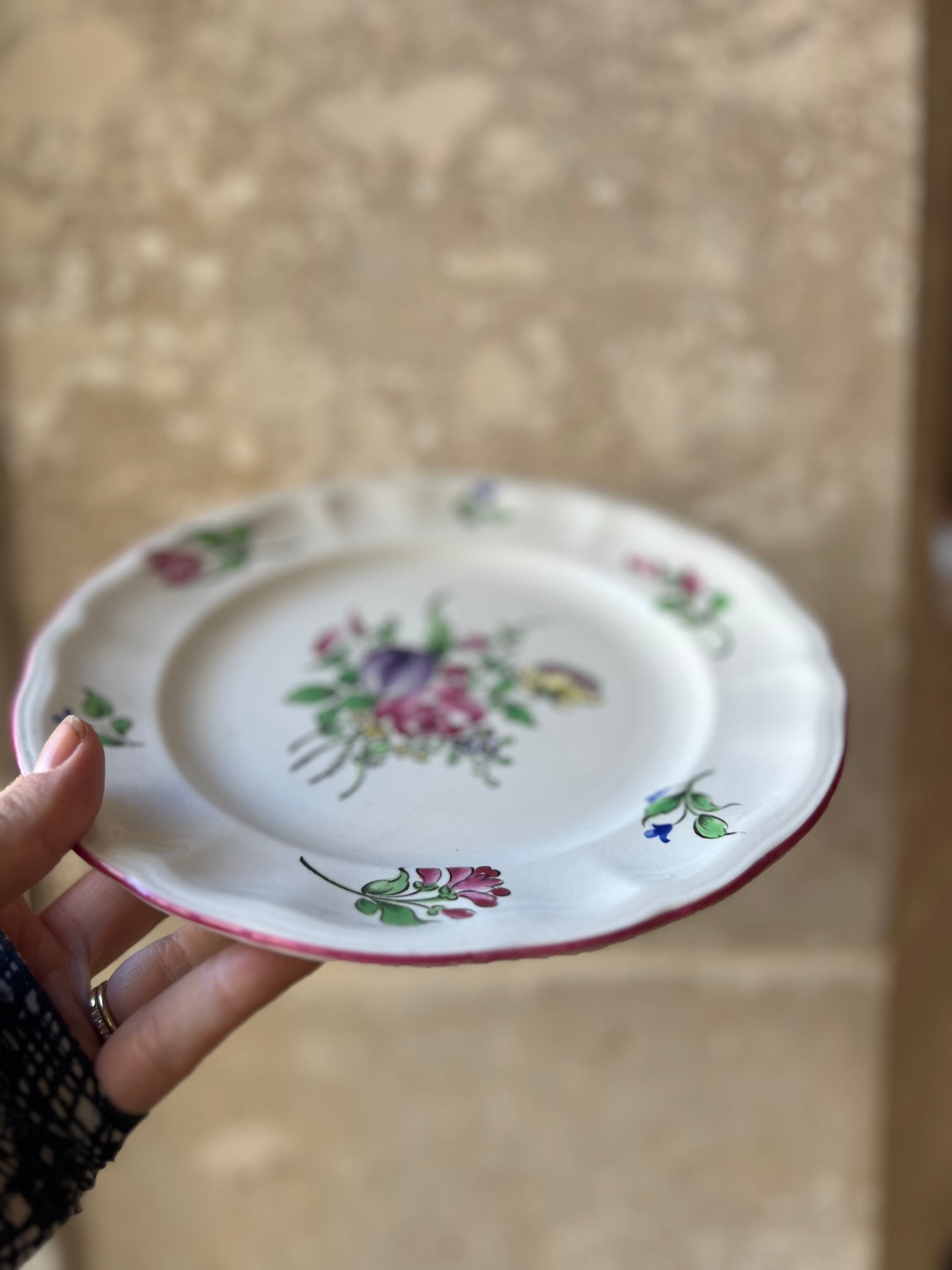Assiette Luneville