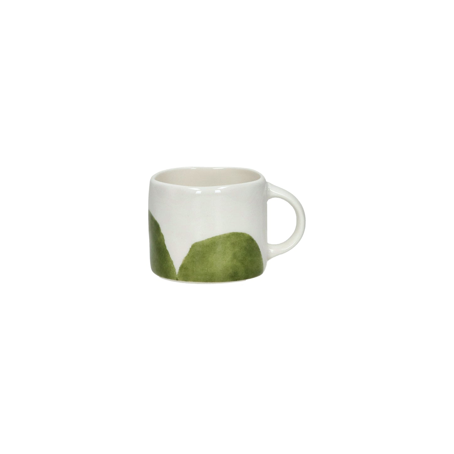 Tasse à expresso LABO 11,5 CL - porcelaine - L 9.2 x W 7 x H 6 cm - vert