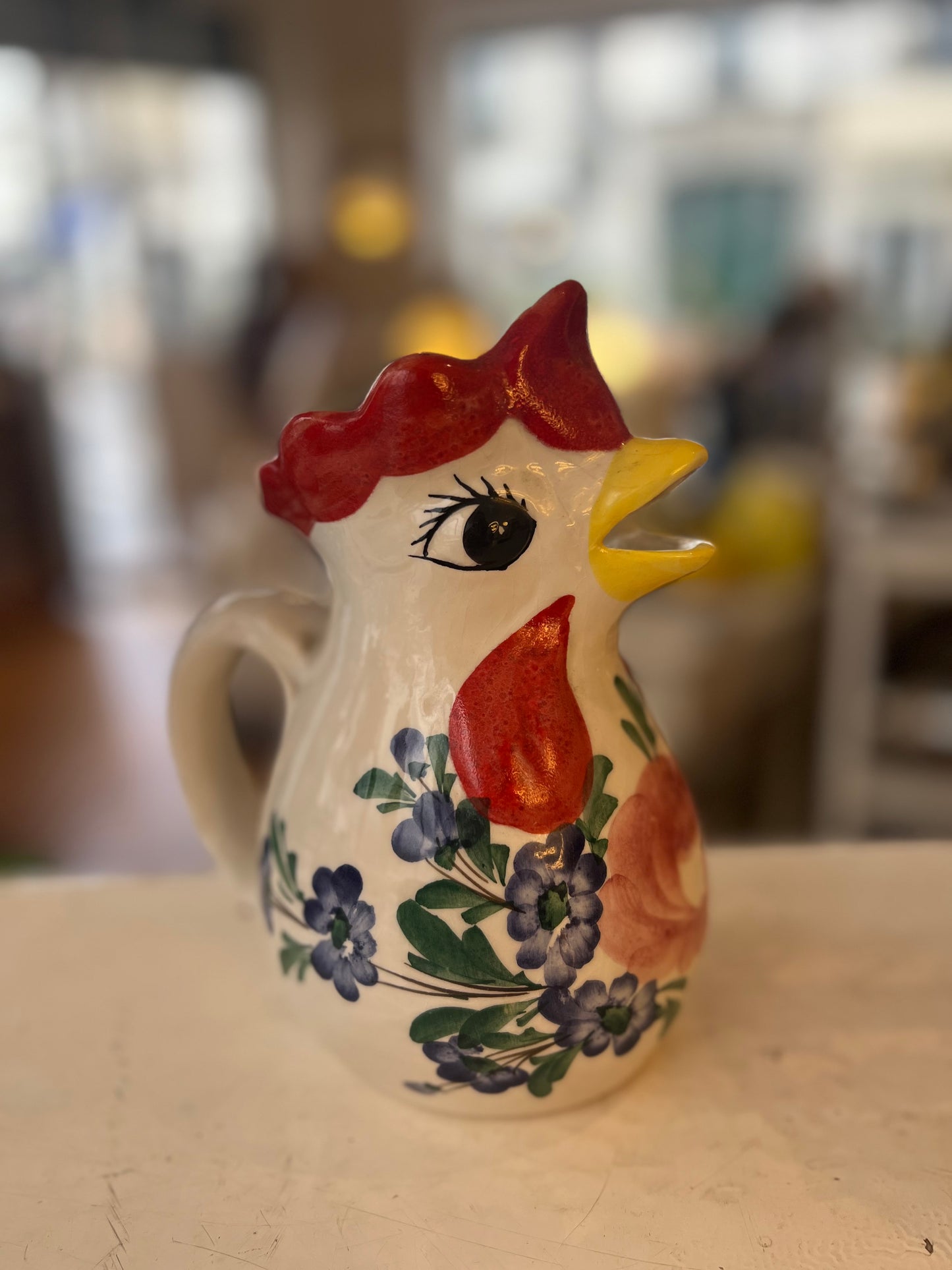 Cruche poule vintage