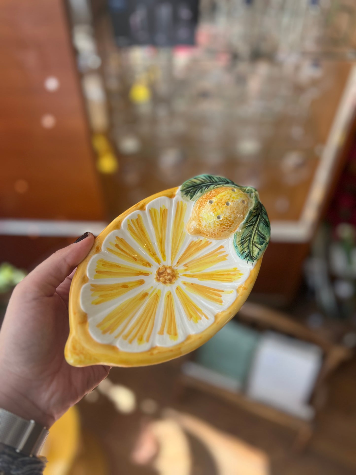 Ravier citron vintage