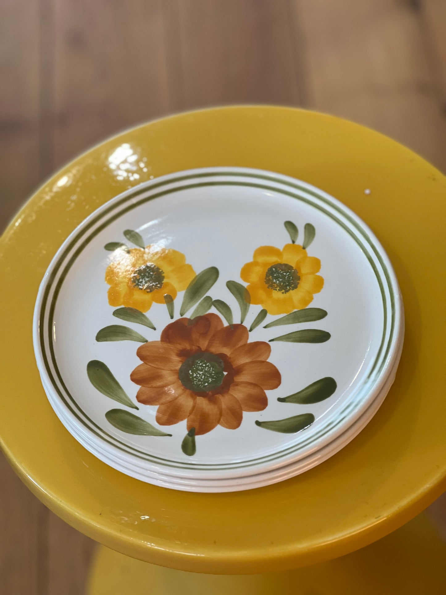 Assiettes à dessert vintage Cannes Sarreguemines