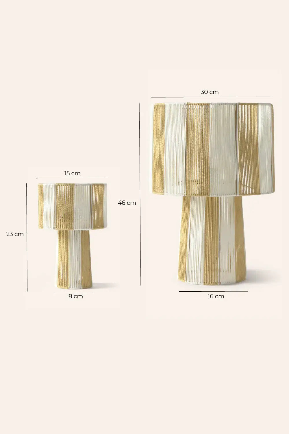 Lampe de table Far: Beige / 23x15