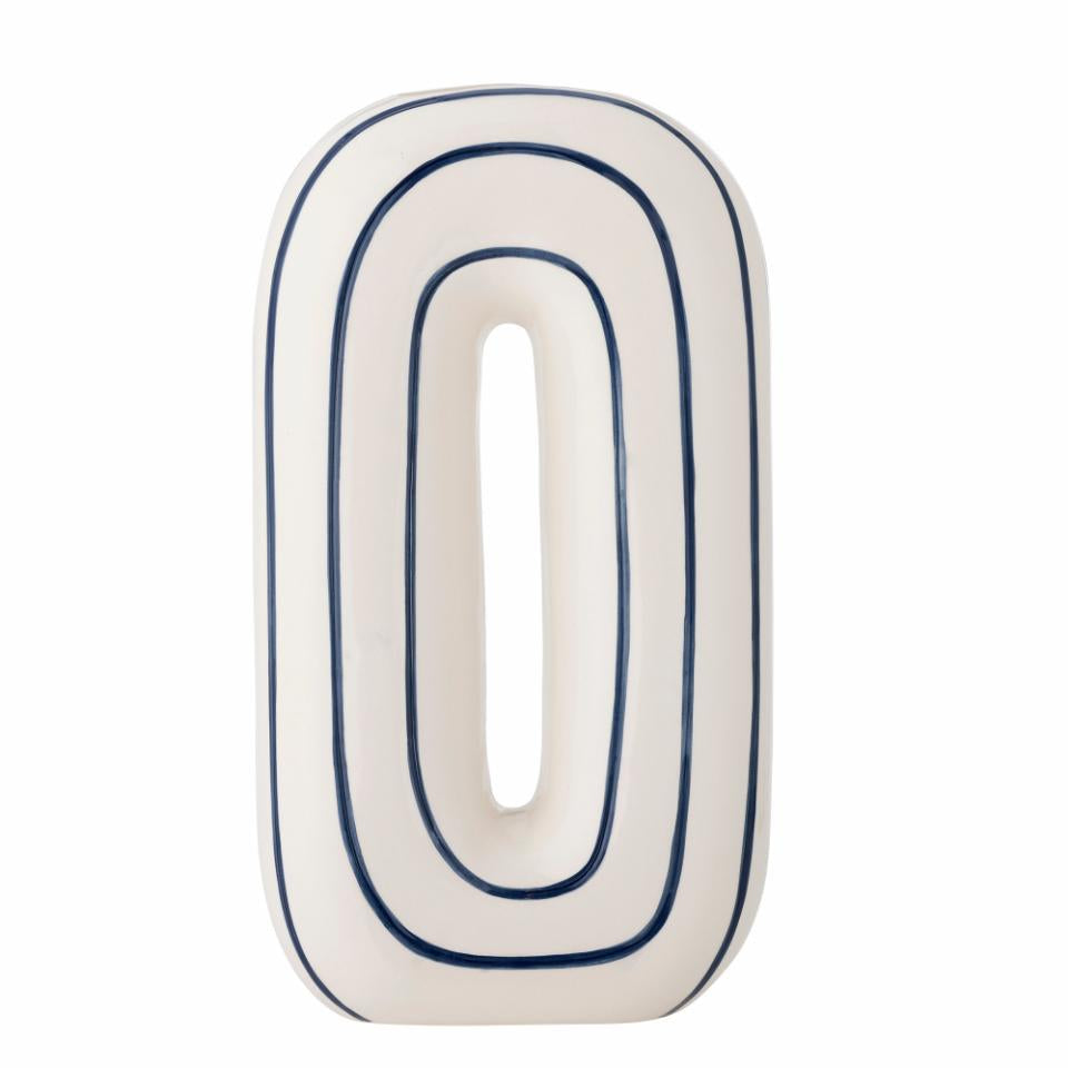 Mae Vase, Bleu, Céramique