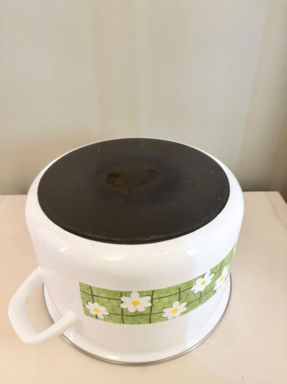 Casserole / Fait-tout vintage marguerite