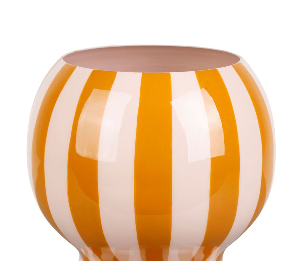 VASE ARTY FUN ROSE+ORANGE D13.5XH21CM