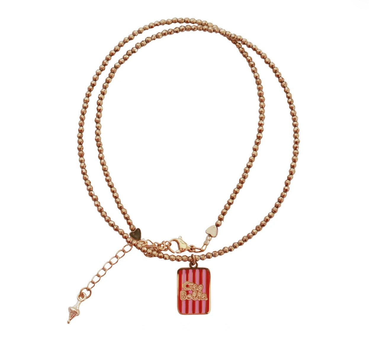 Collier le monde est stone « Ciao Bella »