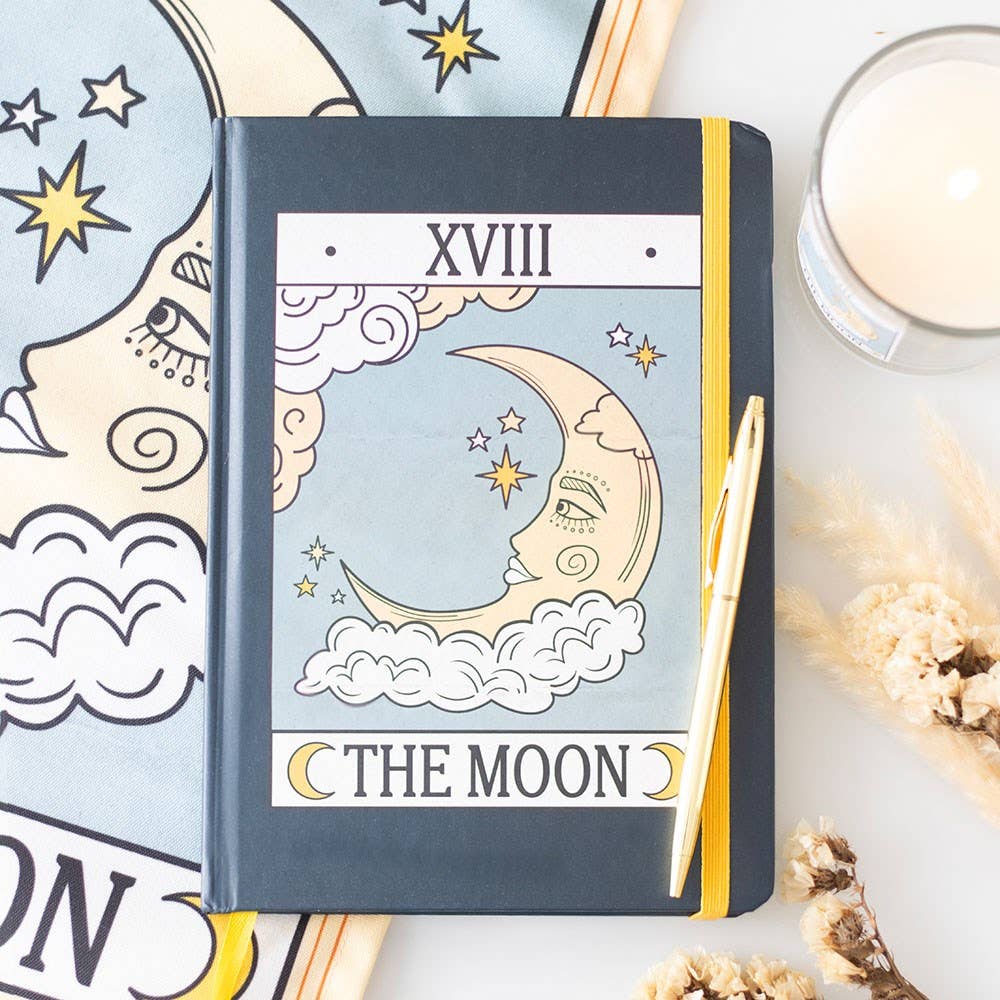 Le Cahier A5 de Cartes de Tarot Vintage de la Lune
