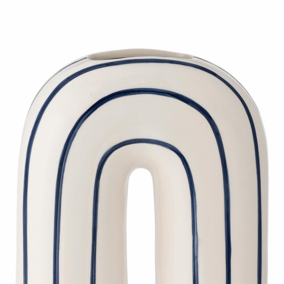 Mae Vase, Bleu, Céramique