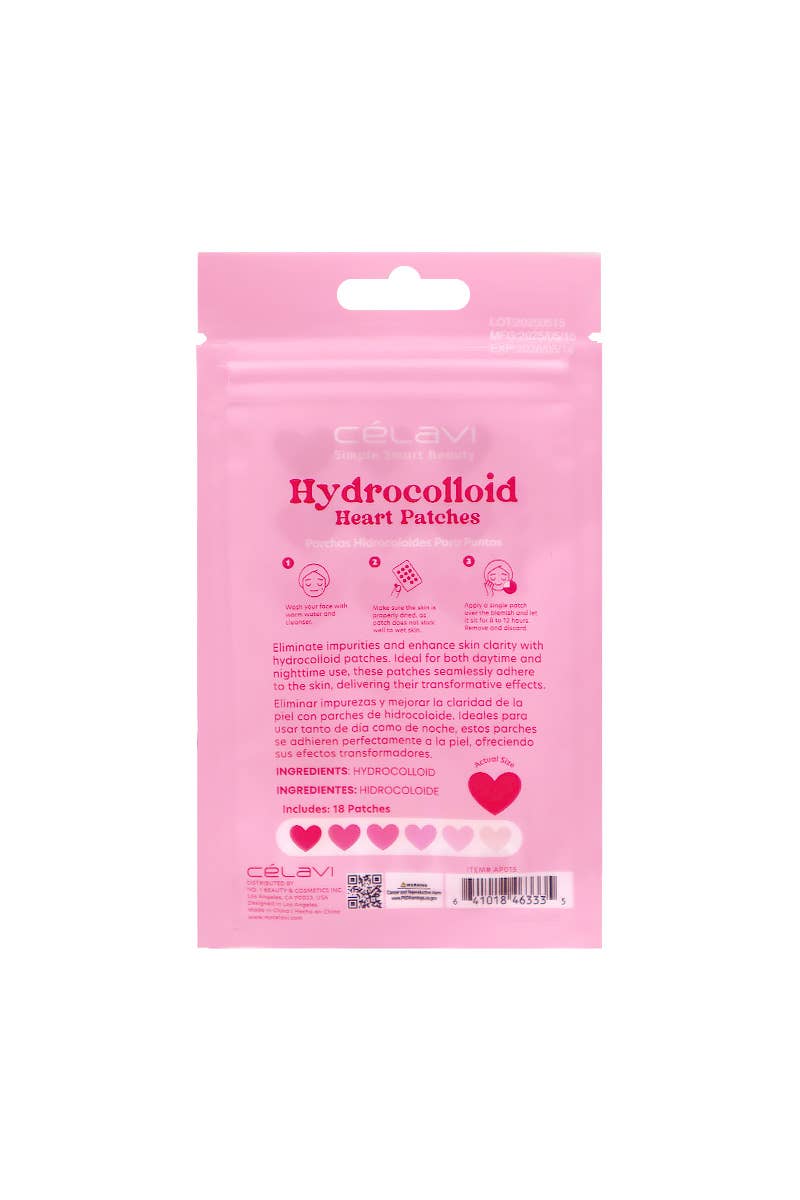 Patchs hydrocolloïdes anti‑acné en forme de cœur