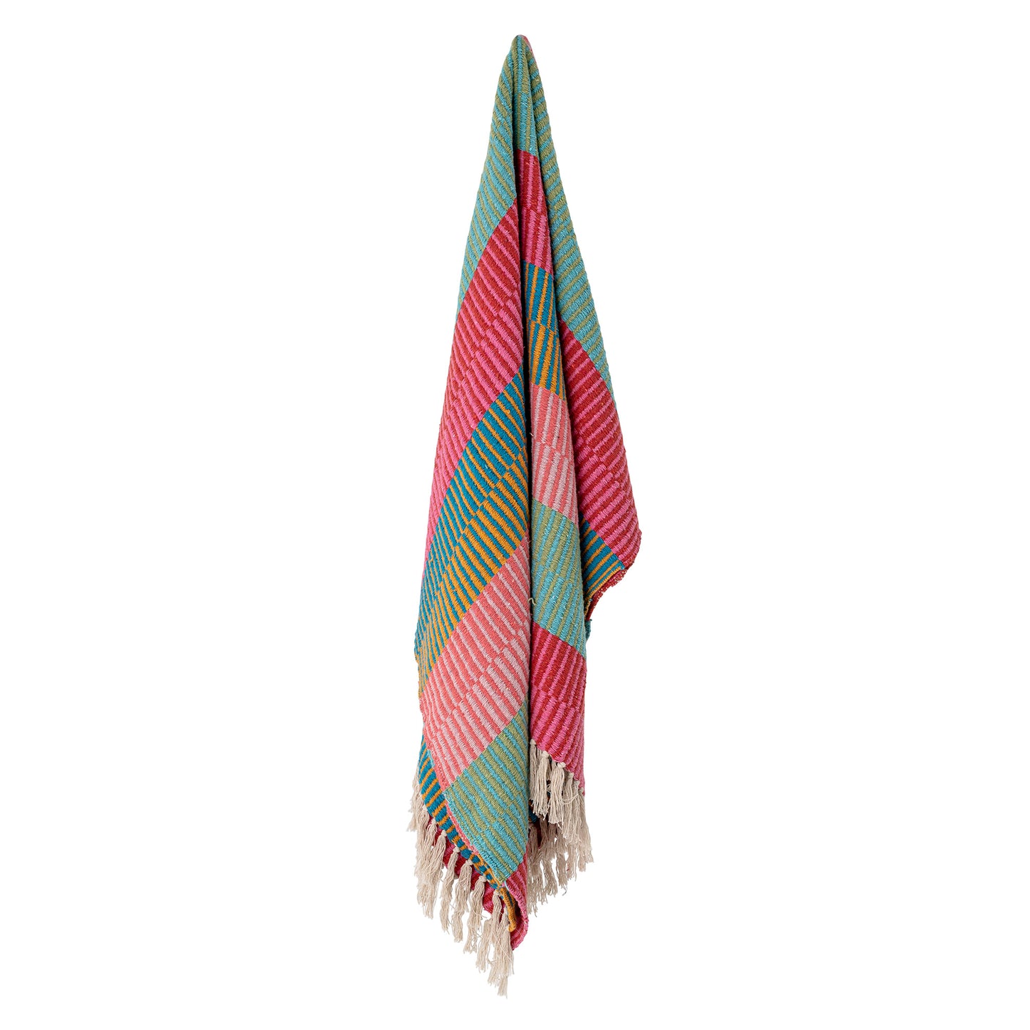 Isnel Plaid, Blue, Coton recyclé