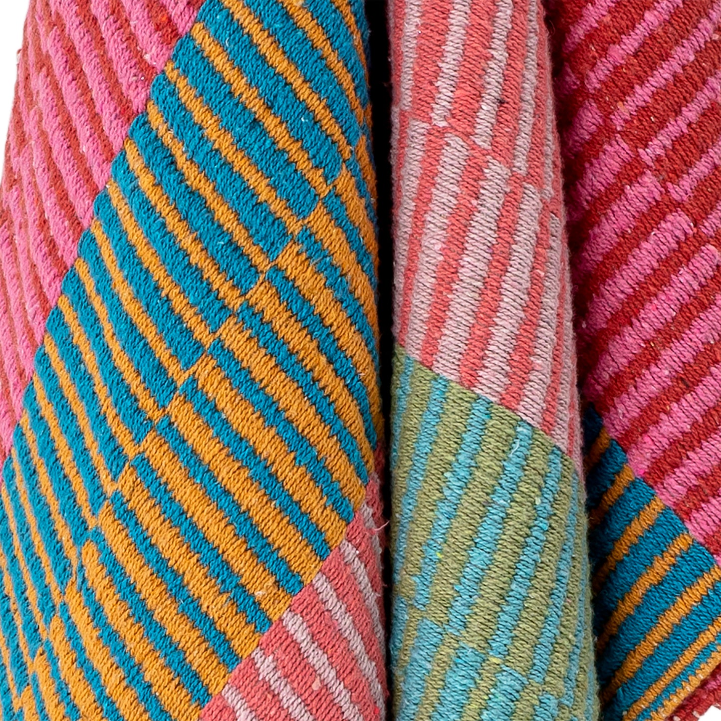 Isnel Plaid, Blue, Coton recyclé