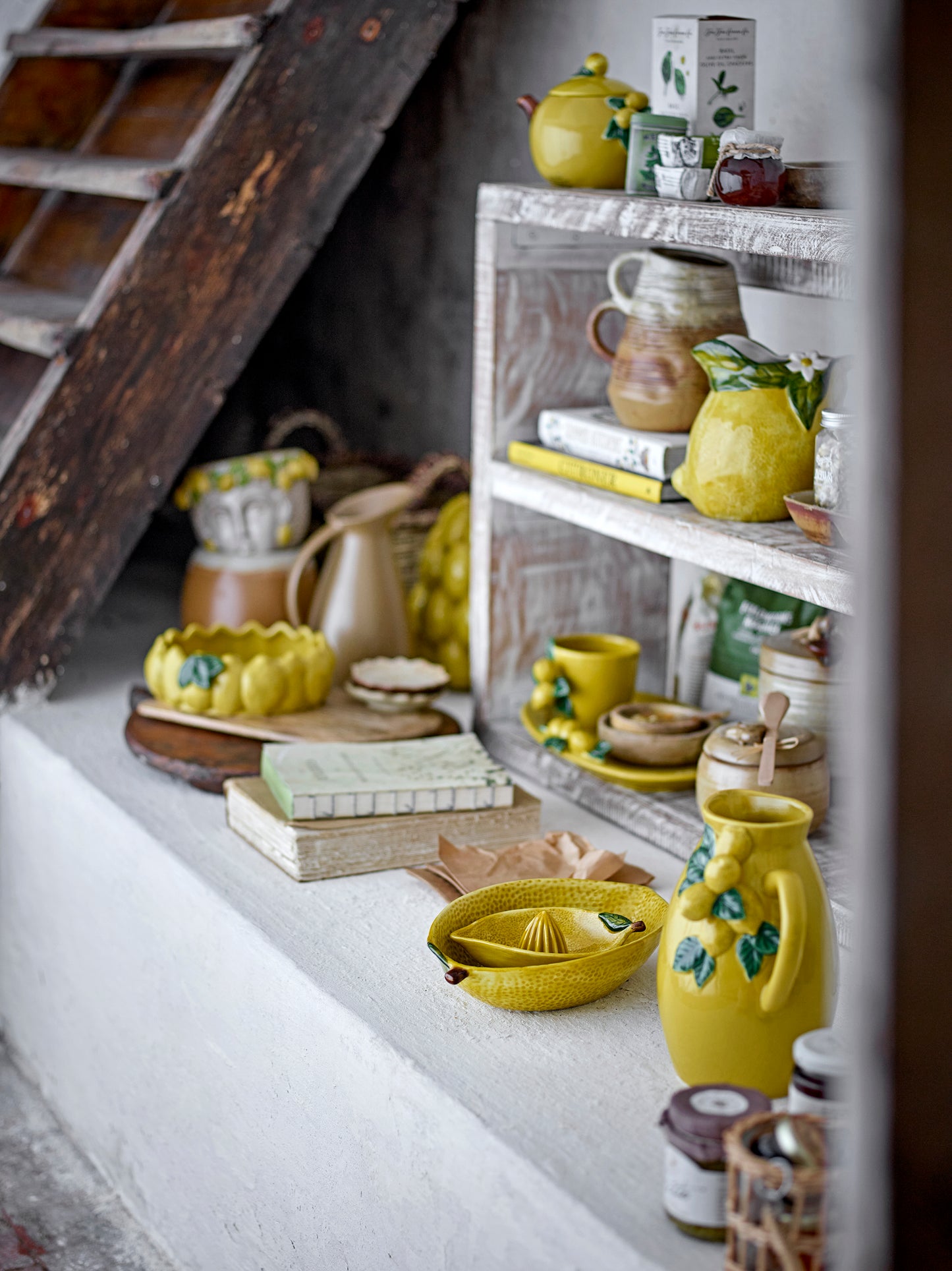 Pichet Limone, Jaune, Grès