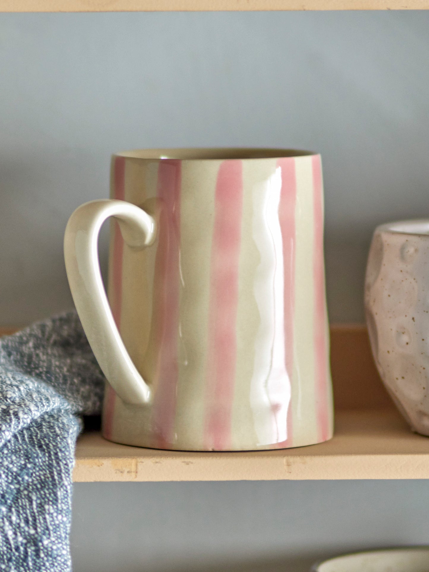 Mug Begonia, Rose, Grès