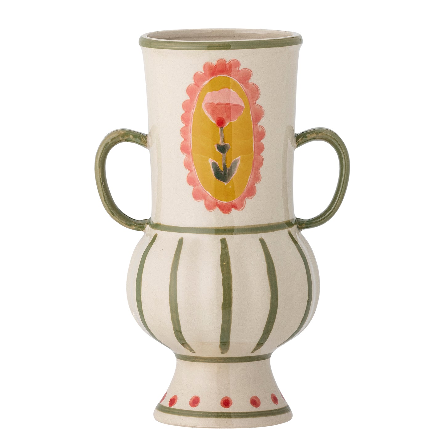 Vase Odina, Vert, Grès