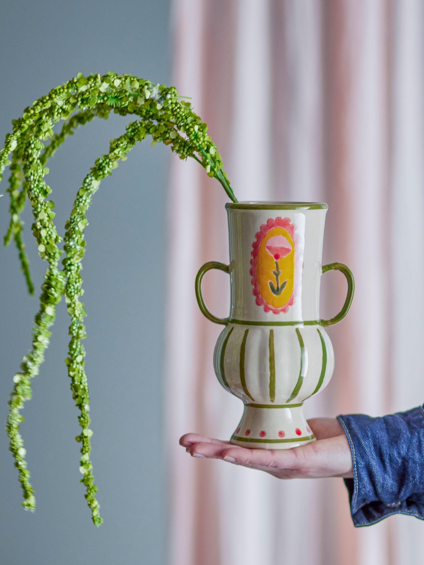 Vase Odina, Vert, Grès