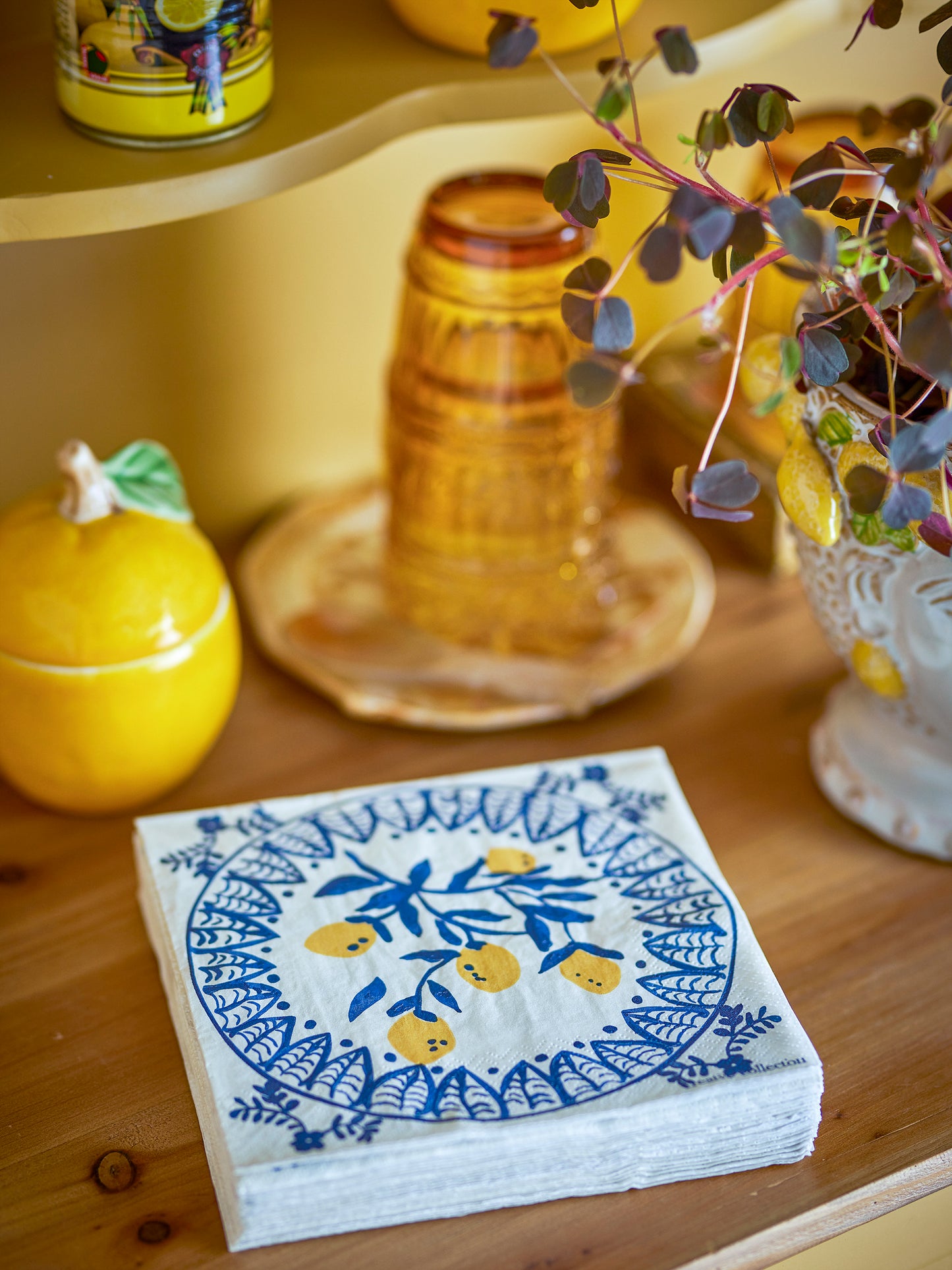 Maxima Serviette, Bleu, FSC® Mix, Papier