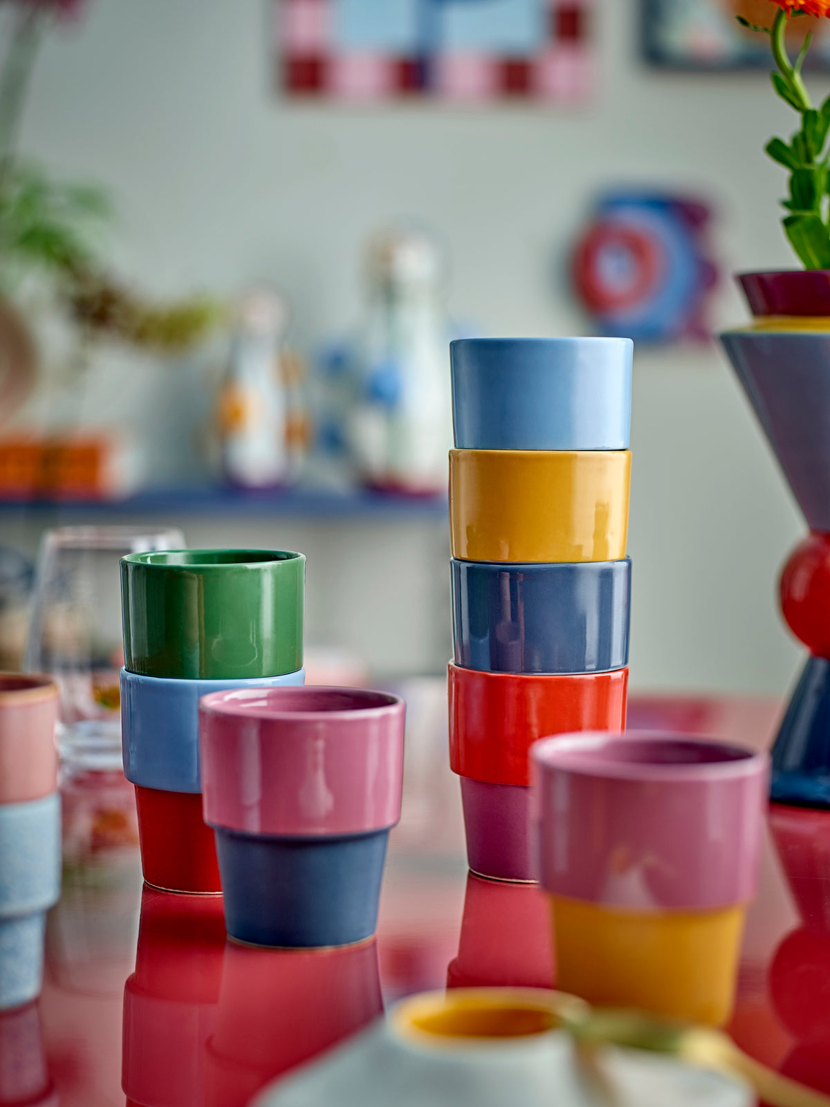Tasse Ewan, Multicolore, Grès