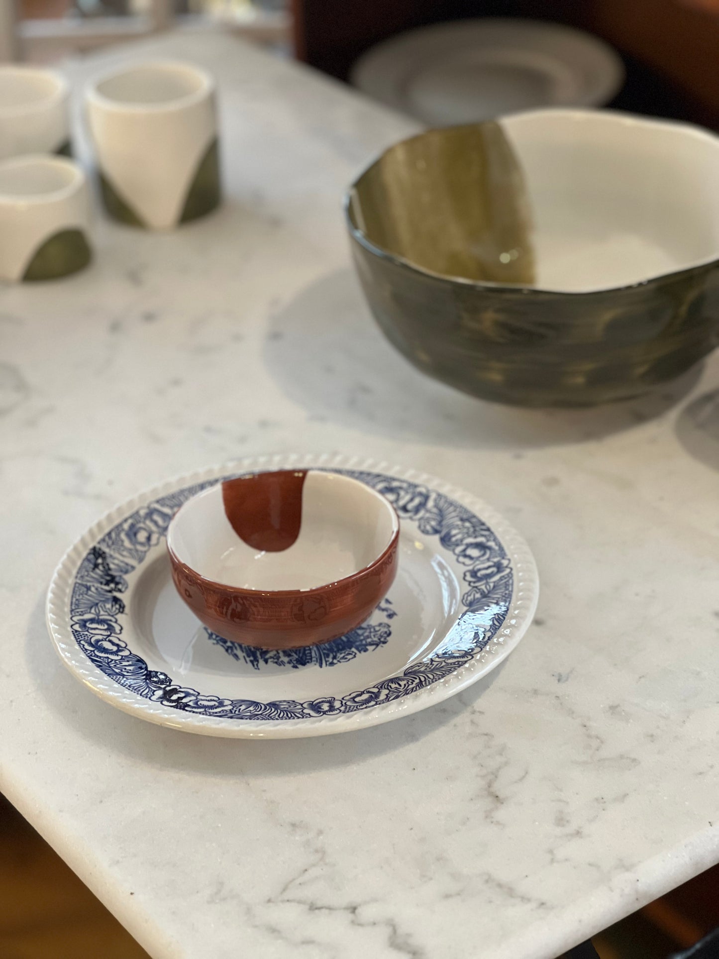 Assiettes semi-creuses vintage