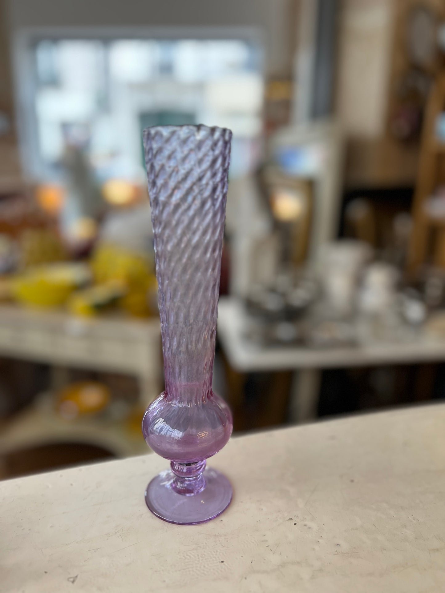 Vase soliflore violet vintage