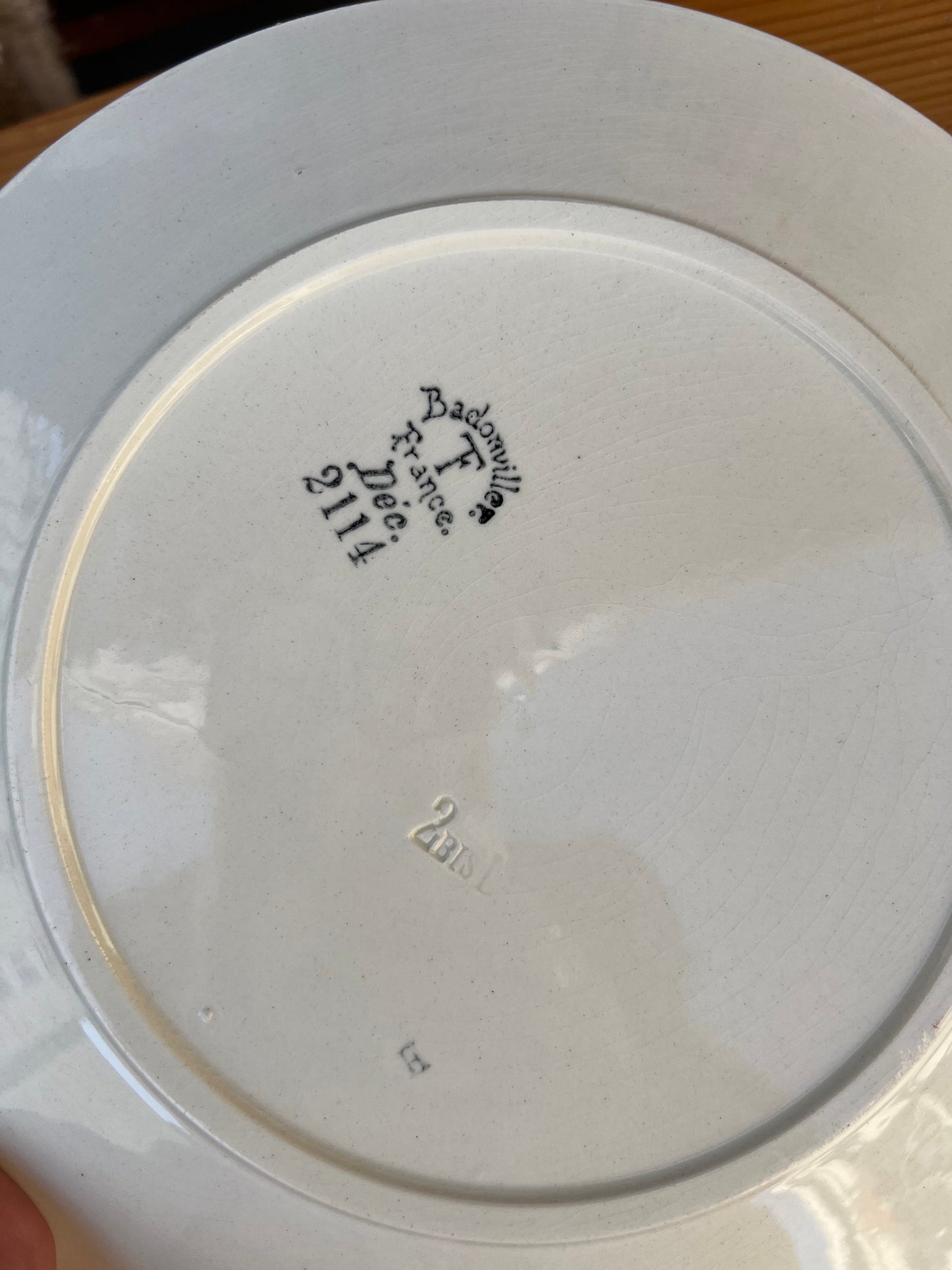 Assiettes vintage terre de fer