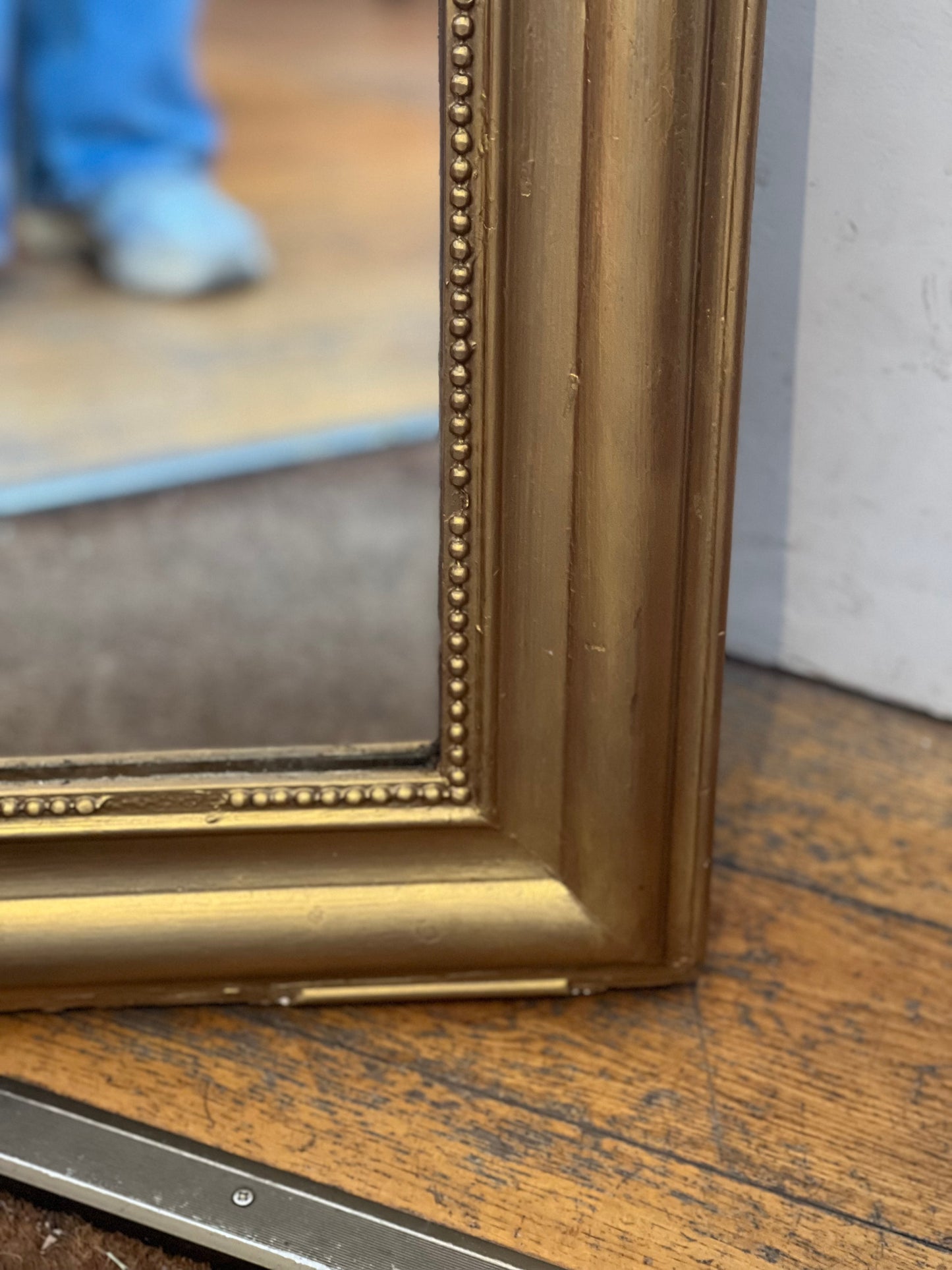 Miroir Louis Philippe perlé - 77xH109cm