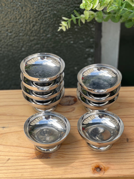 Coupelles inox vintage