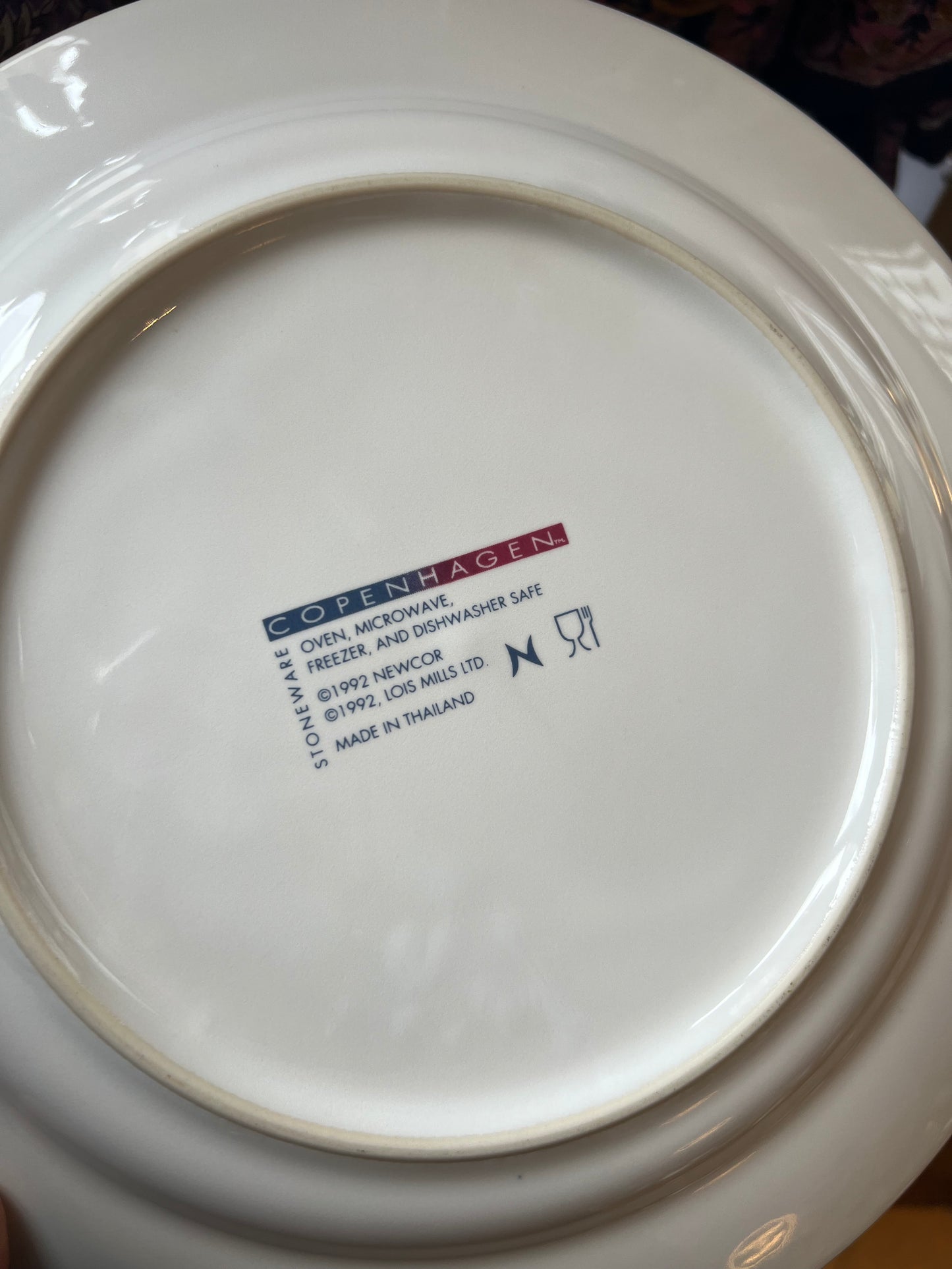 Assiettes plates Copenhague