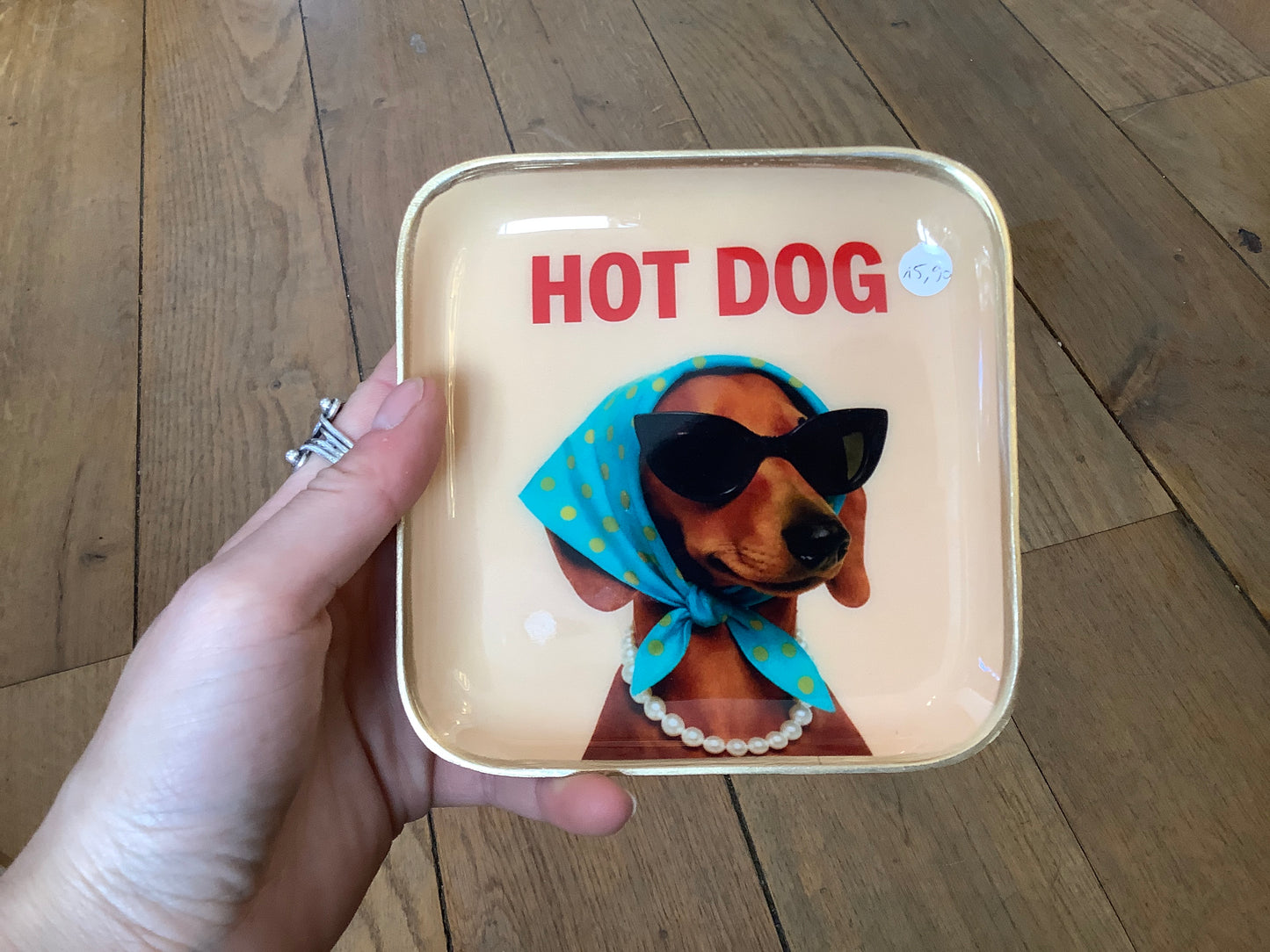 Petit plateau carré Hot Dog