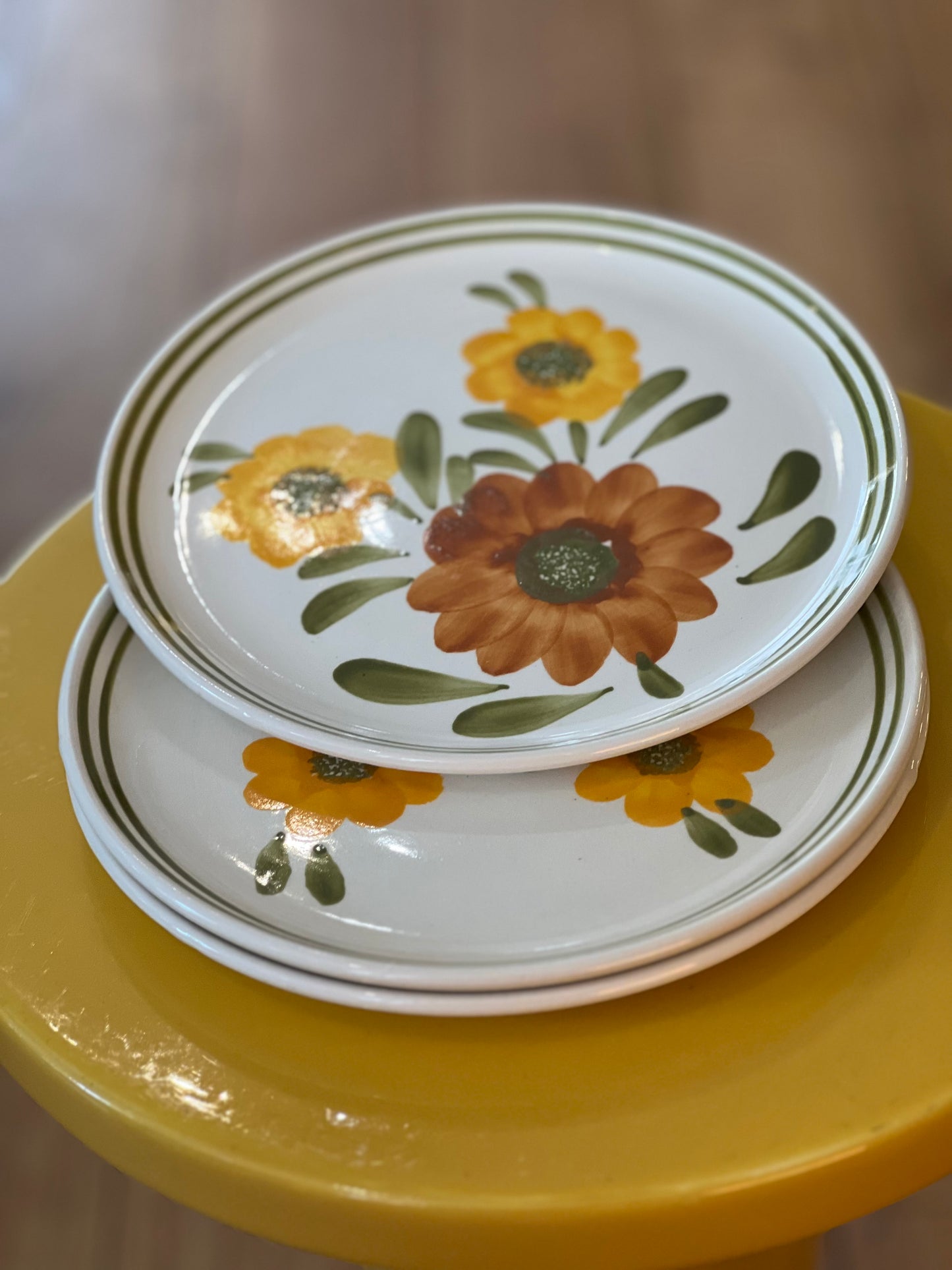 Assiettes à dessert vintage Cannes Sarreguemines