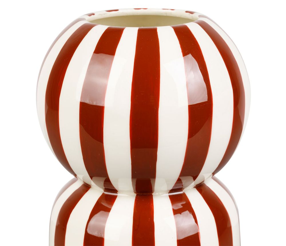 VASE ARTY FUN BRUN D10XH19.5CM