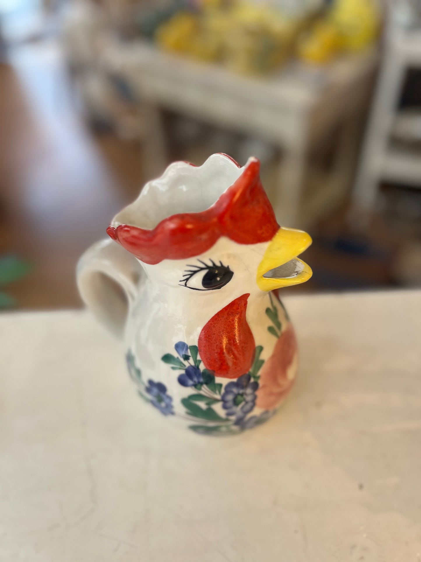 Cruche poule vintage