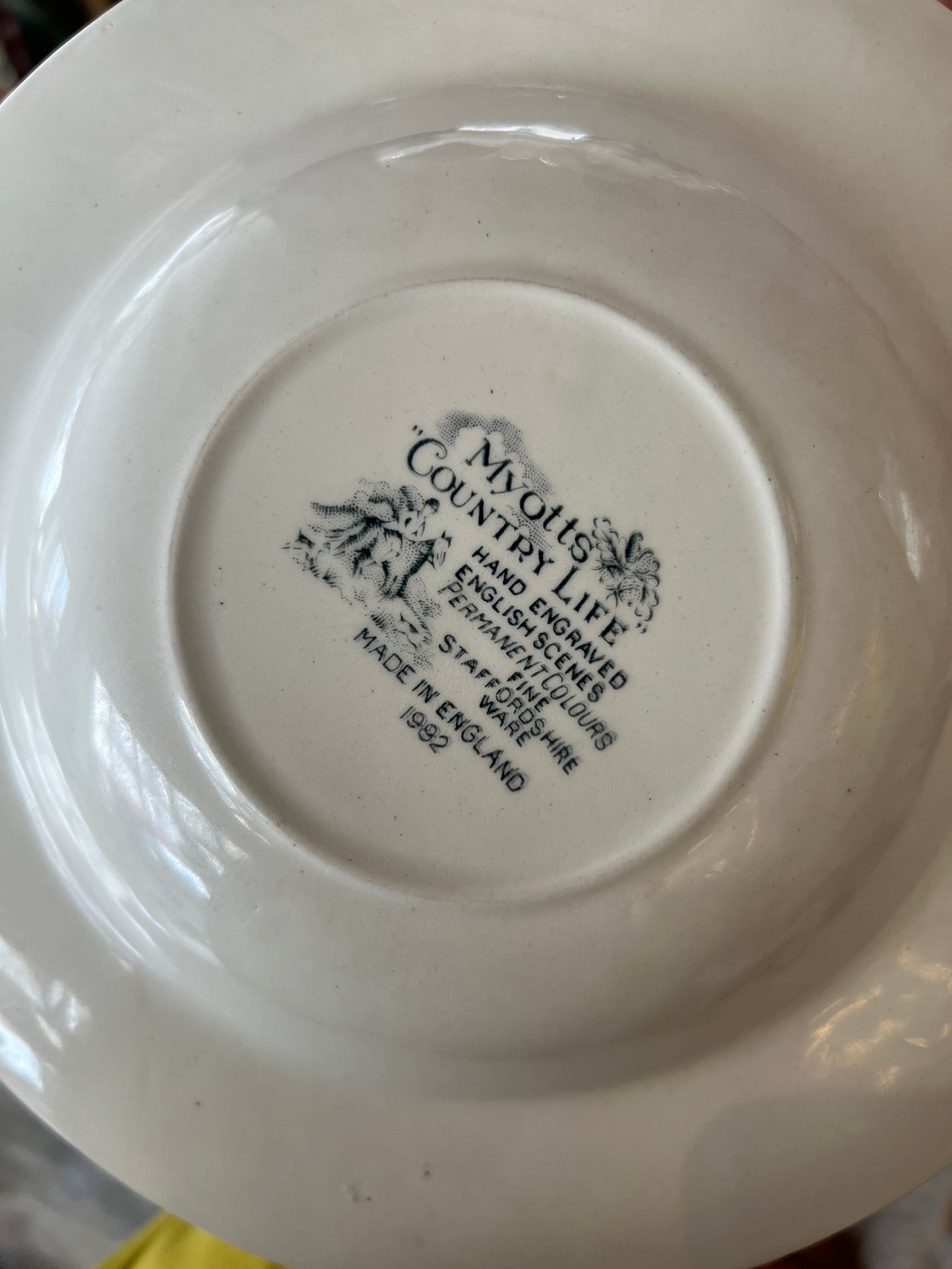 Assiettes vintage creuses anglaises