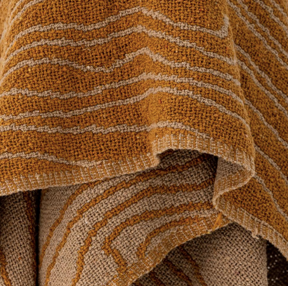 Ginna Plaid, Marron, Coton recyclé