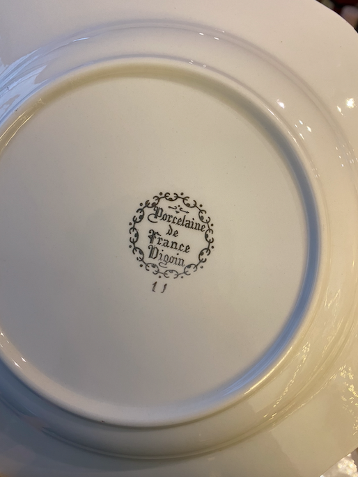 Assiettes creuses porcelaine Digoin