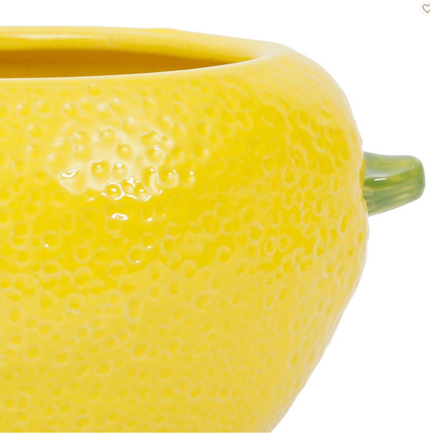 POT AVEC COUVERCLE CITRON JAUNE 17.5X11.5XH14.5