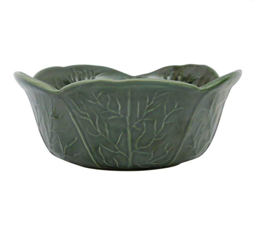 SALADIER CHOU VERT 27X27X11CM GRES