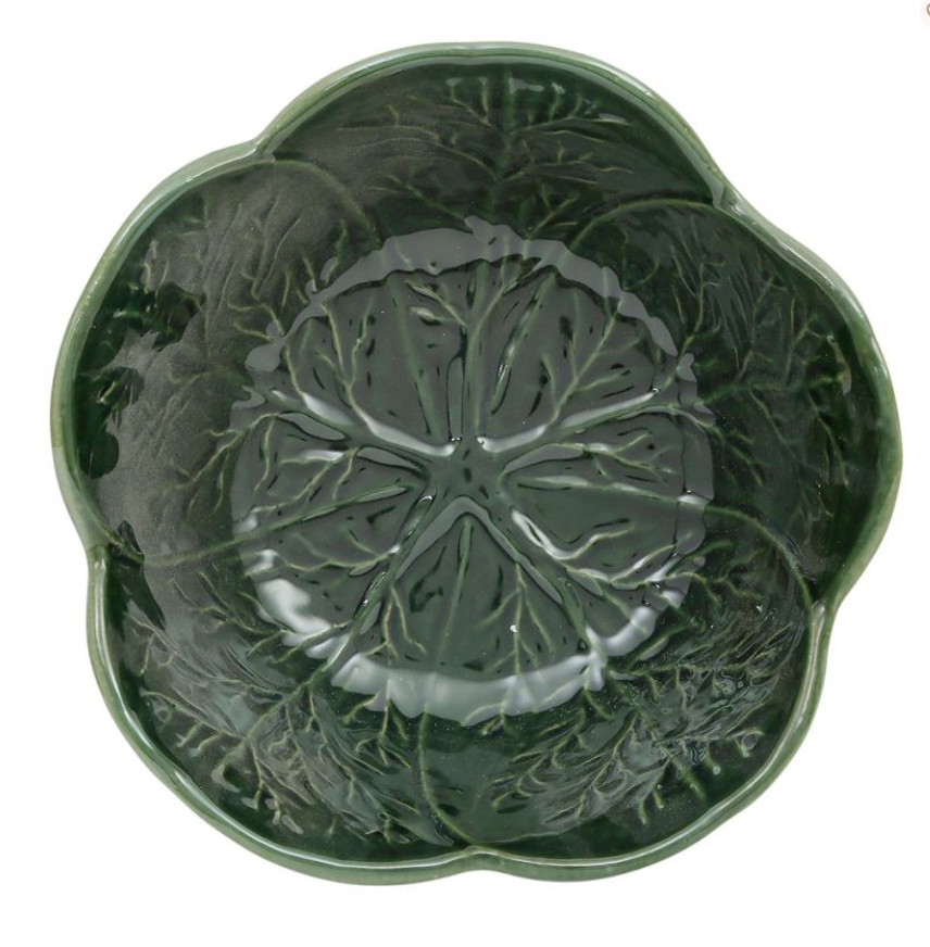 SALADIER CHOU VERT 27X27X11CM GRES