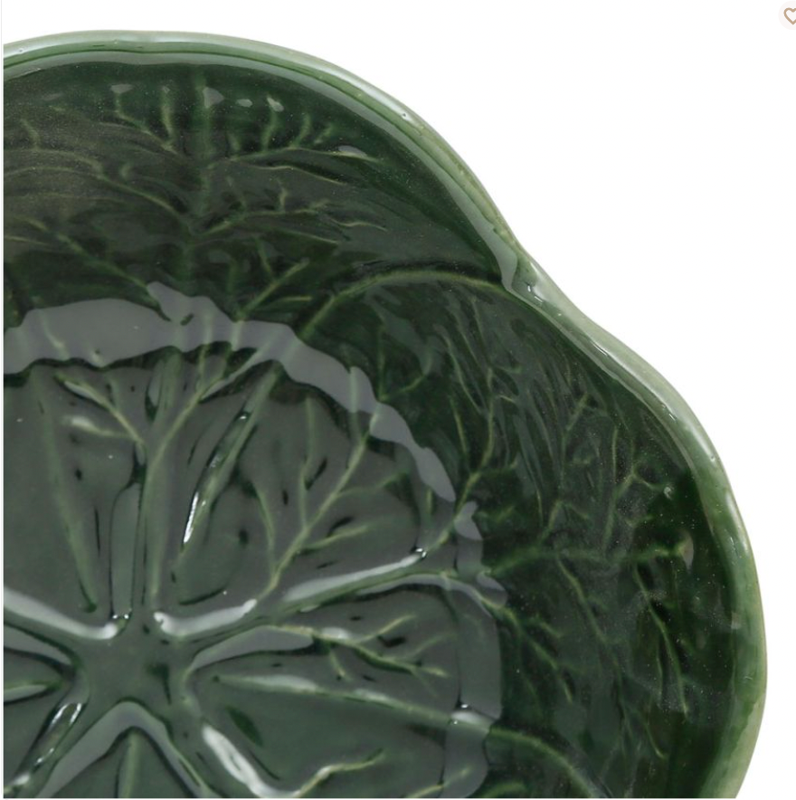 SALADIER CHOU VERT 27X27X11CM GRES