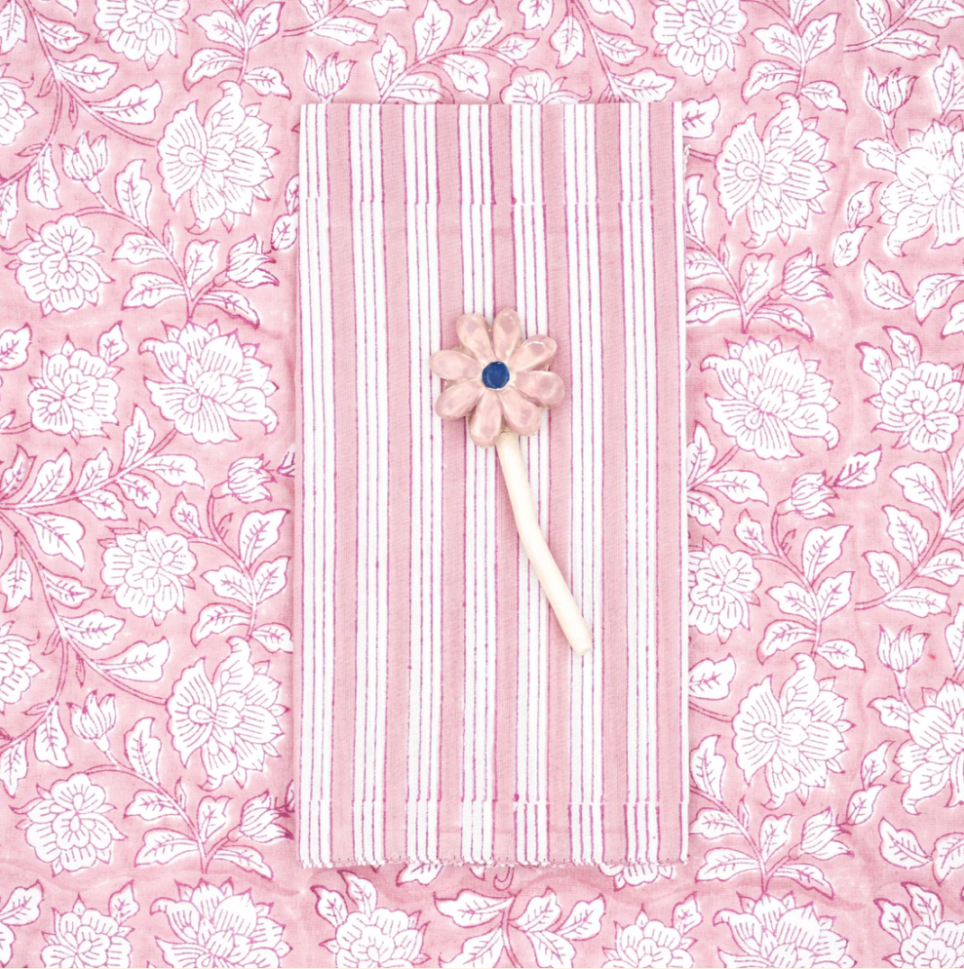 Serviettes de table x4 Salem Pink