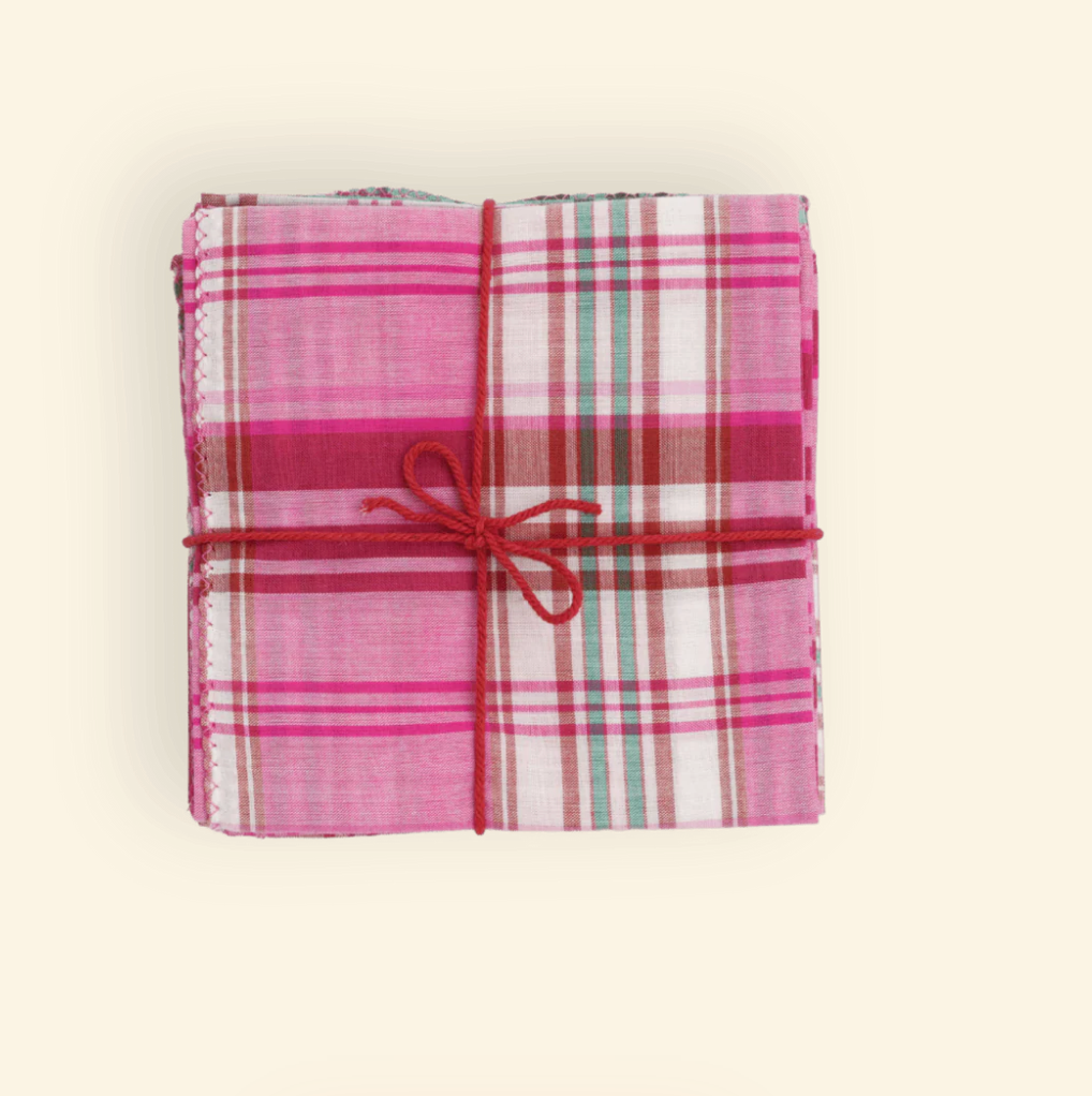 Serviettes de table x4 Tornado Flamingo