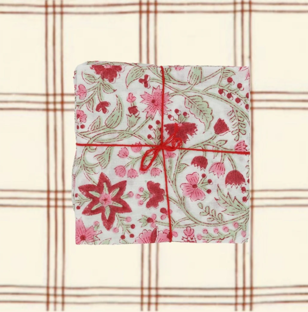 Serviette de table x4 Chrysantheme Brigitte