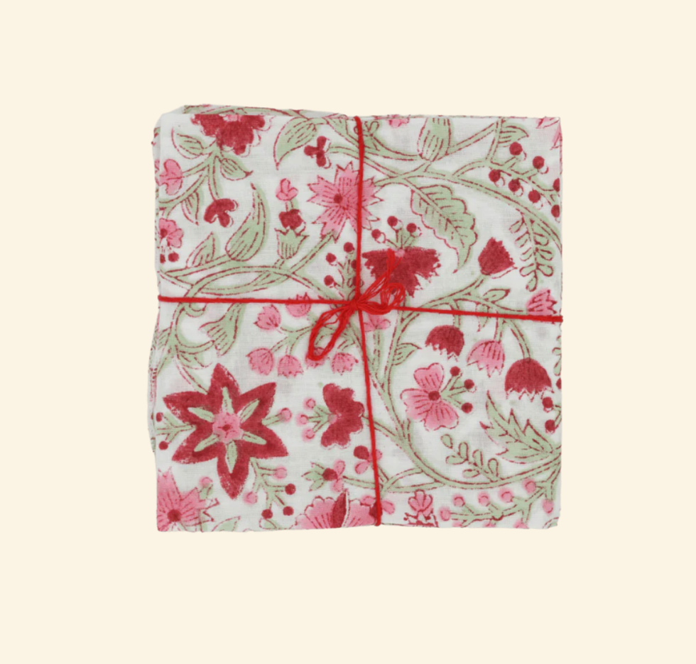 Serviette de table x4 Chrysantheme Brigitte